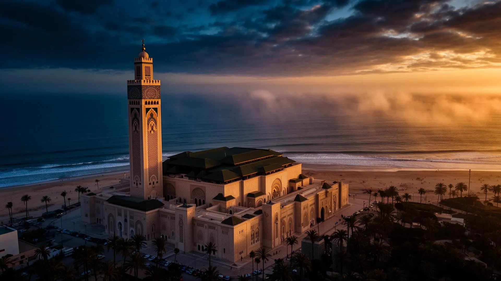 La mosquée Hassan II à Casablanca