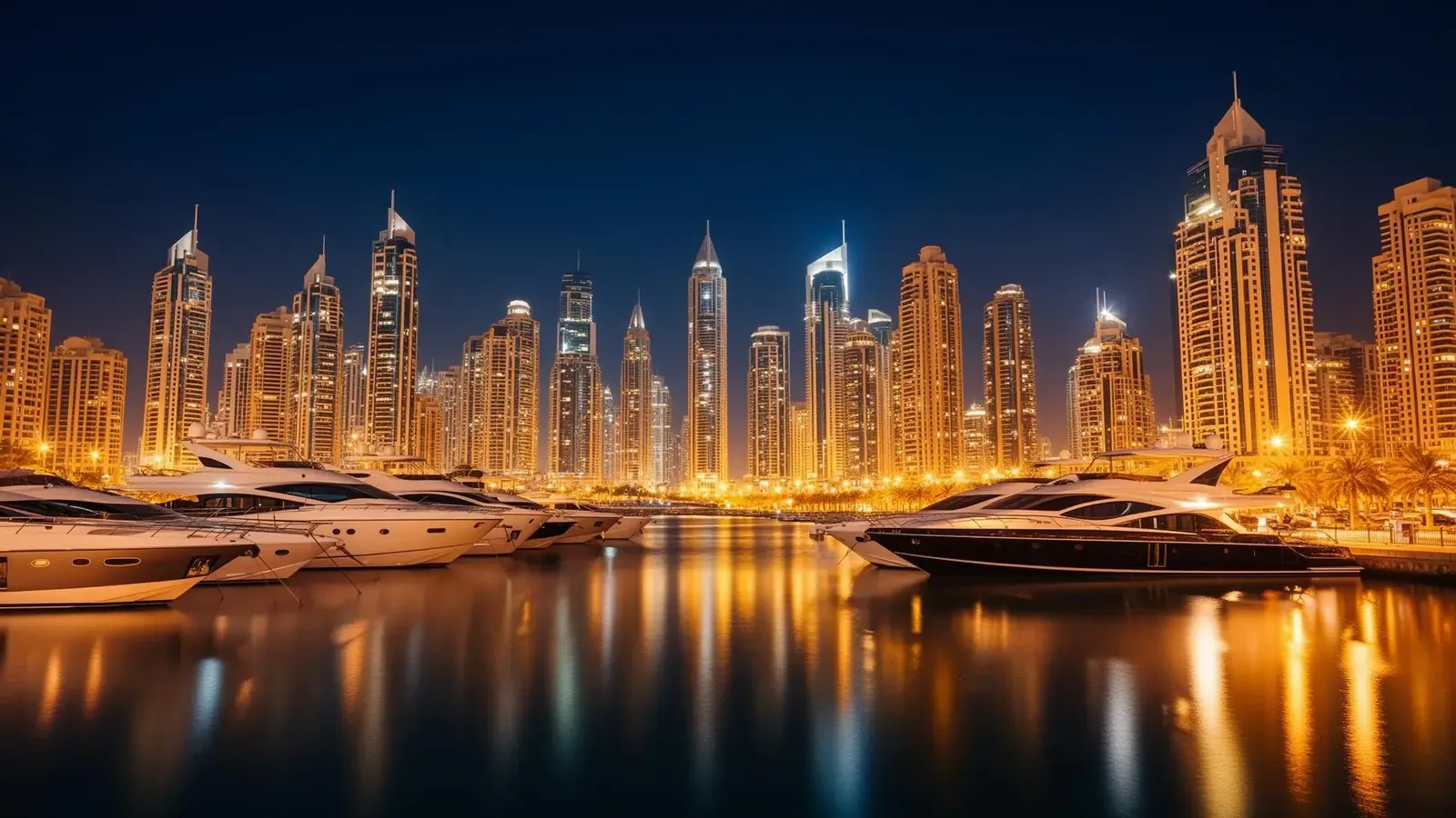 Dubai Marina de nuit